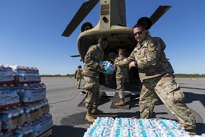 Florida National Guard Aviators deliver supplies to those in need